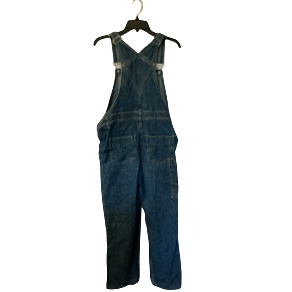 Bill Blass Denim Overalls Size Small Vintage Y2K Blue Carpenter Dungarees Casual - Picture 2 of 9